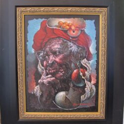Haitian Art Premium Print Giclee of Lyonel Laurenceau Portrait "Grand Mere"