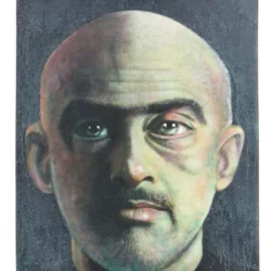 Francesco Clemente portrait by Jean Claude Legagneur