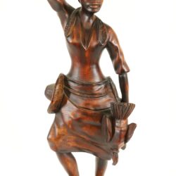 Carved Figure by F Simeon - 32"