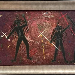 Discover Stivenson Magloire (1963–1994), an influential Haitian painter known for his intense expressionism, Vodou symbolism, and Saint-Soleil lineage. View artworks, biography, and legacy.