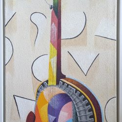Wilfrid Daleus  Geometric Banjo – 40 x 20 inches