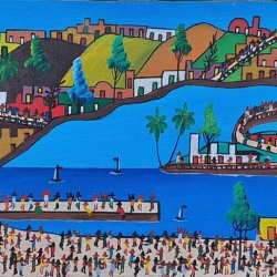 Oil Painting by famous Haitian Artist Prefete Duffaut